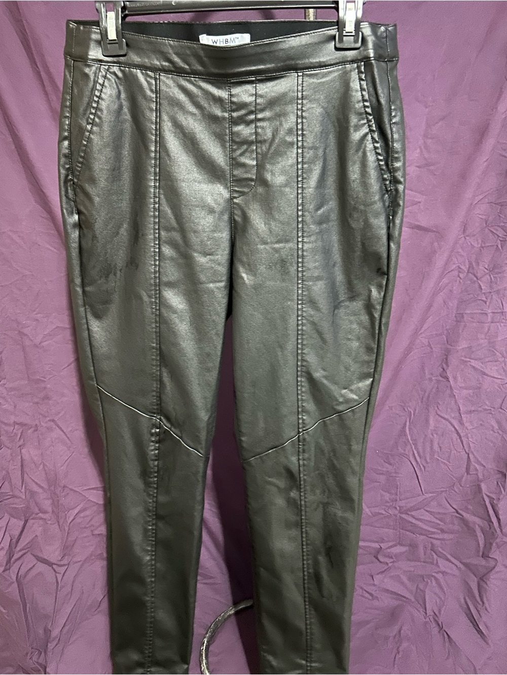 Soft faux leather woman’s pants